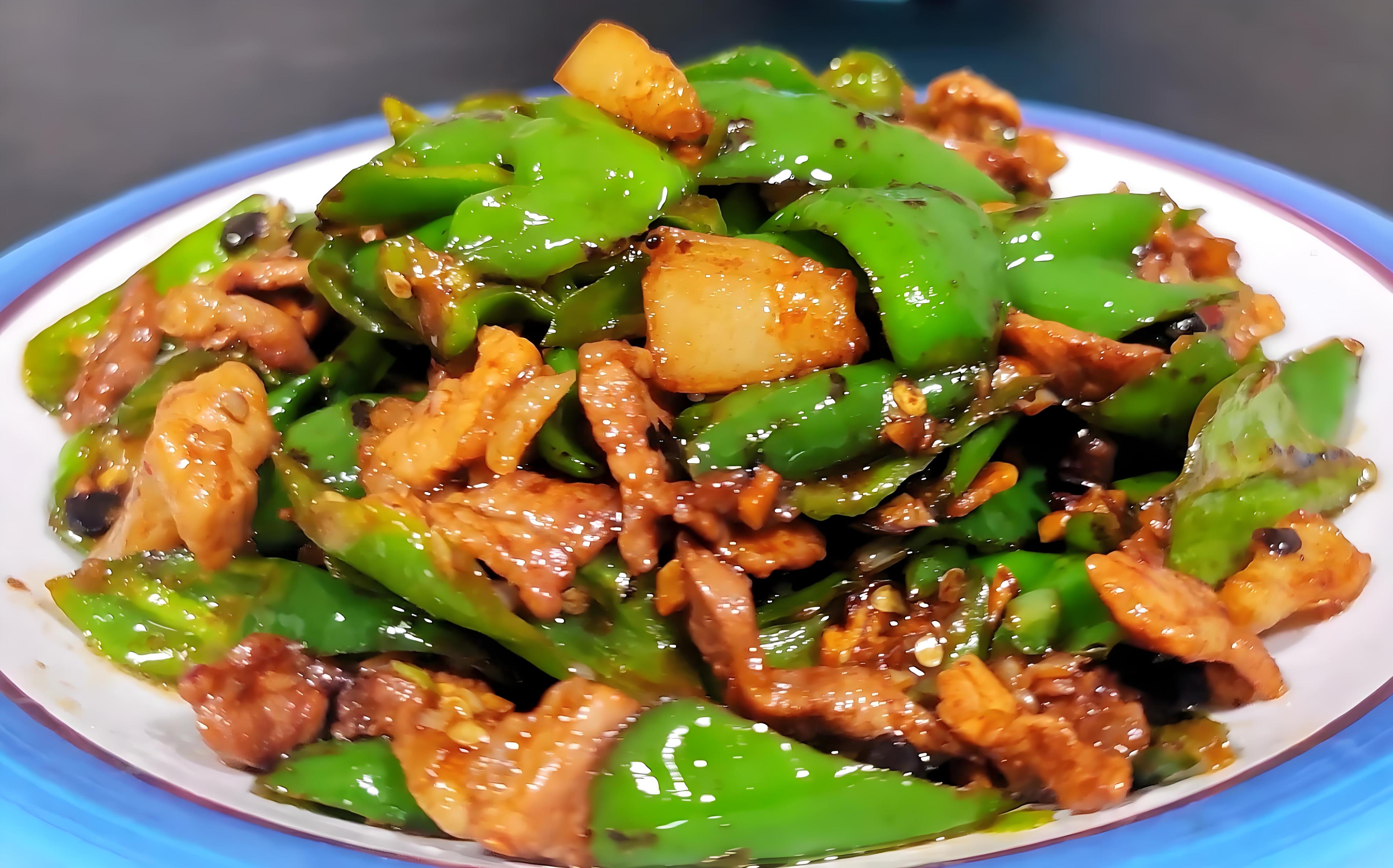 尖椒炒肉丝的家常做法